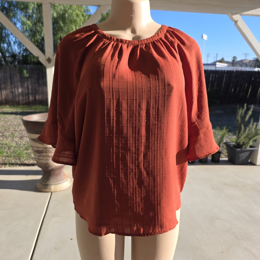 LOFT Terracotta Blouse (M)